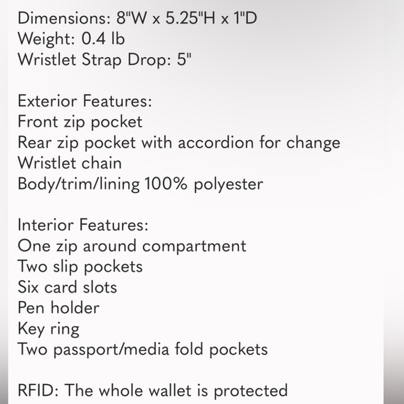 NWT Lug Zeppelin Wristlet Wallet Paws Black🐾 - Picture 2 of 5